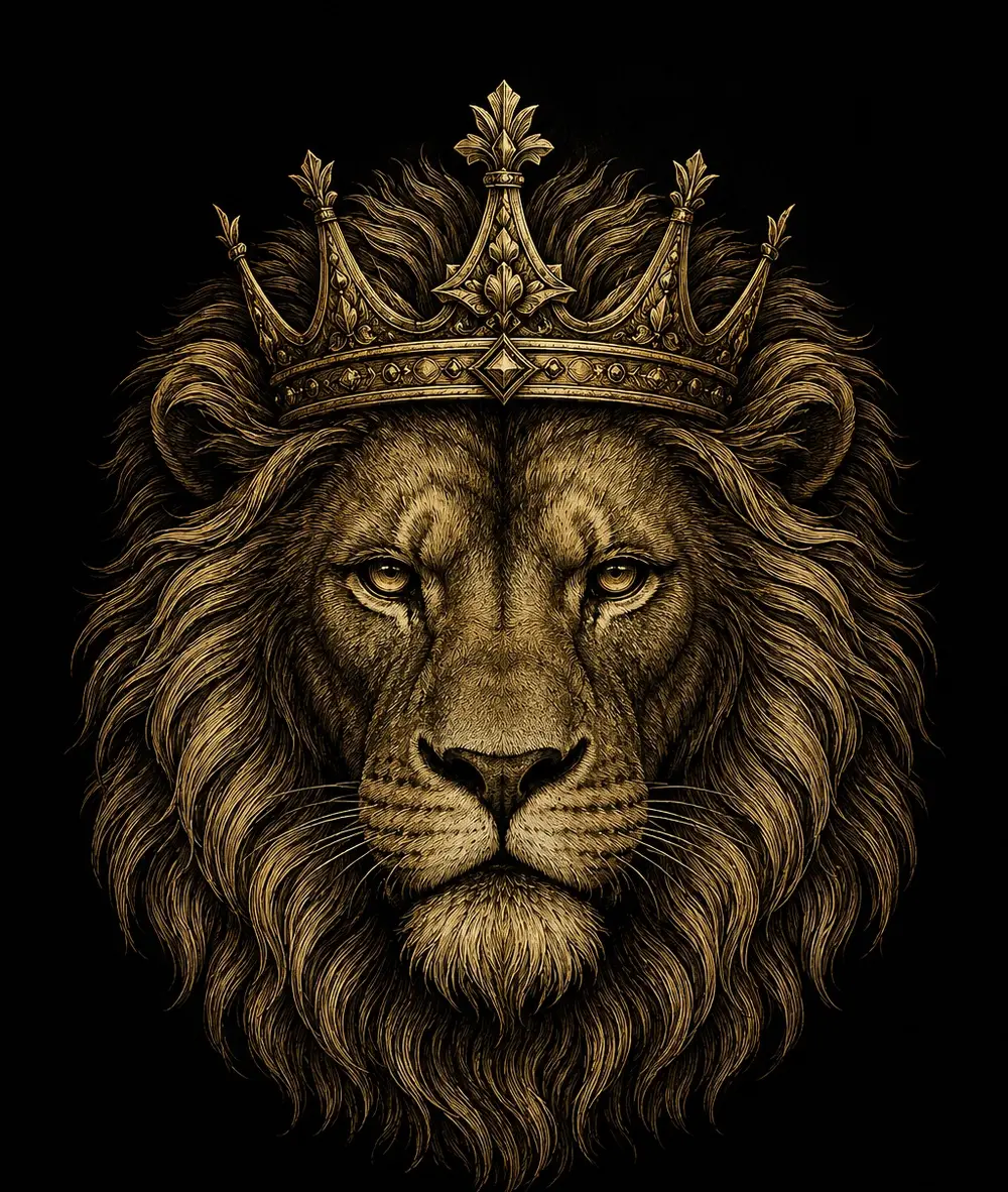 Crowned lion