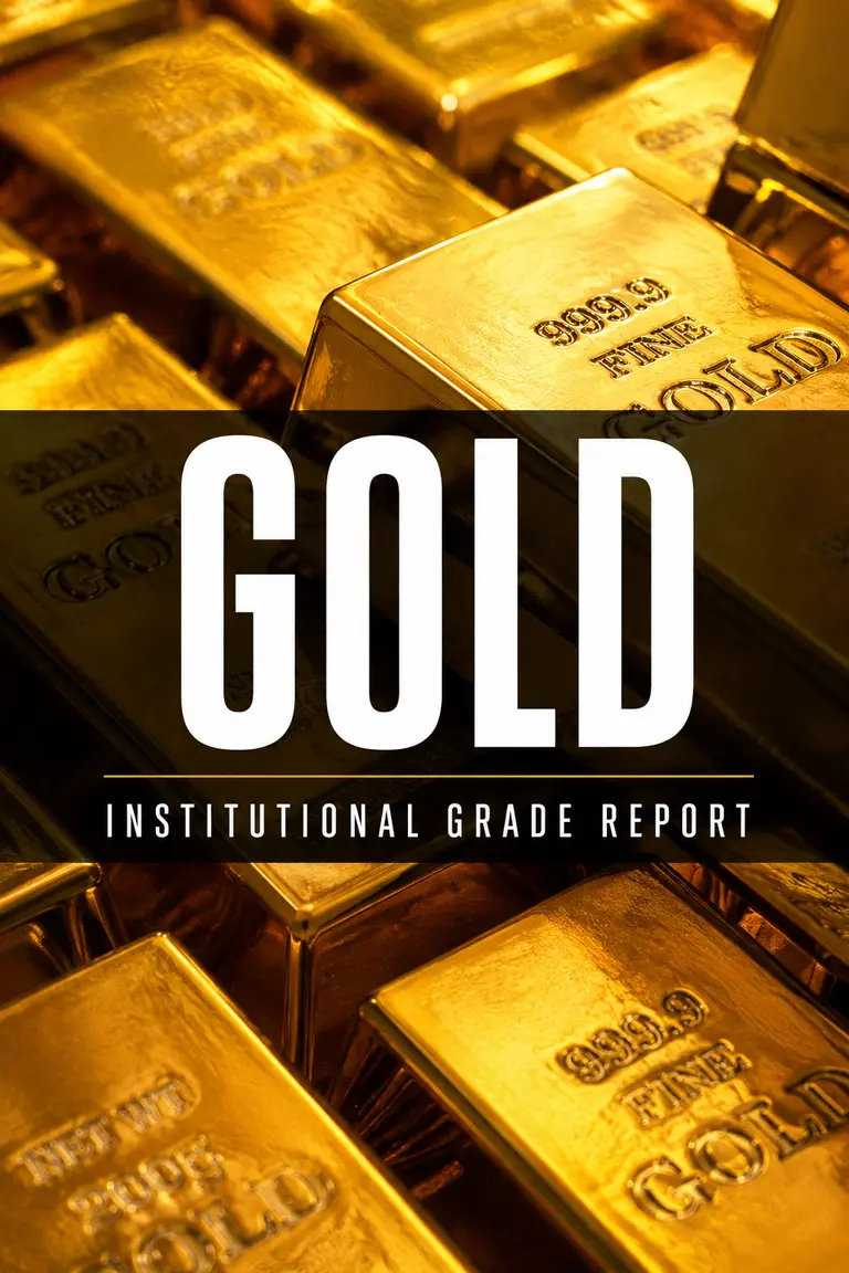 Gold institutional-grade report cover